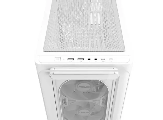 კომპიუტერის ქეისი ASUS A23 PLUS TG/ARGB FANS/WHT, 4 image