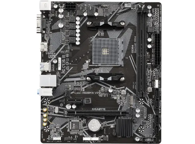 დედა დაფა GIGABYTE Motherbard A520M K V2 sAM4 A520 2xDDR4 M.2 HDMI mATX, 2 image