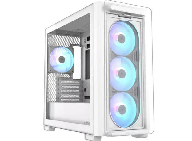 კომპიუტერის ქეისი ASUS A23 PLUS TG/ARGB FANS/WHT