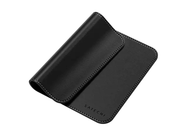 მაუსპადი SATECHI Vegan-Leather Premium Mouse Pad (Black), 3 image