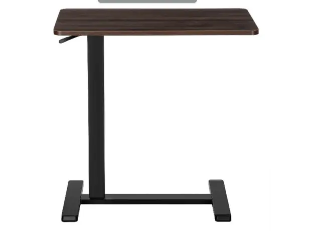 სათამაშო მაგიდა 2E Compact Desk CE710BD, height 71-106cm, gas lift, tabletop 71x40cm (dark wood), metal base (black), 2 image