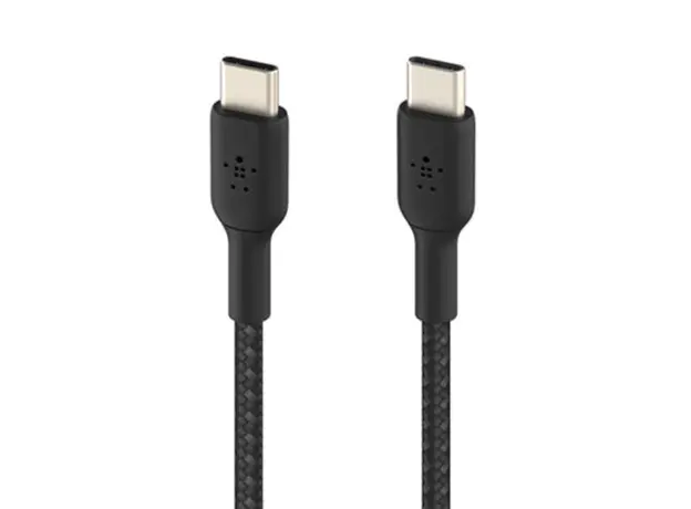 კაბელი Belkin сable USB-C > USB-C charge/data, 1m, 60W, Type-C, BRAIDED, black