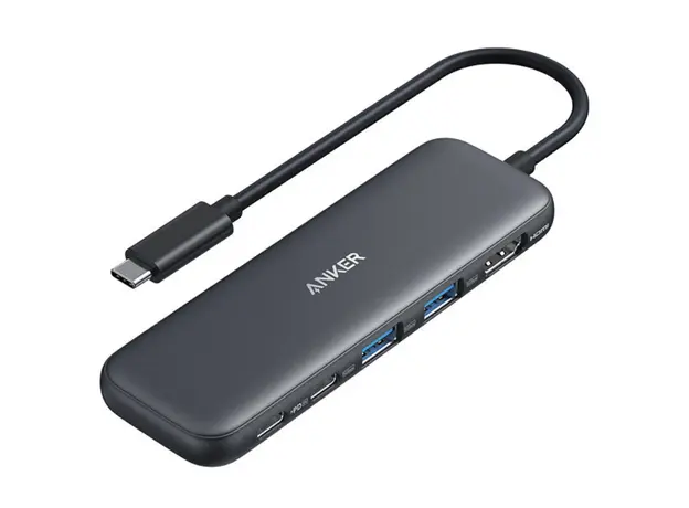 ჰაბი Anker 332 USB-C Hub (5-in-1) - Black