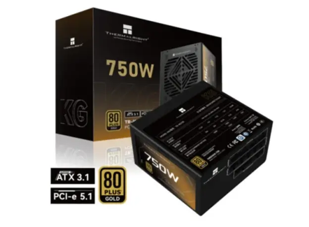 კვების ბლოკი THERMALRIGHT TR-KG750 750W 80 PLUS GOLD ATX 3.1 Full-Modular