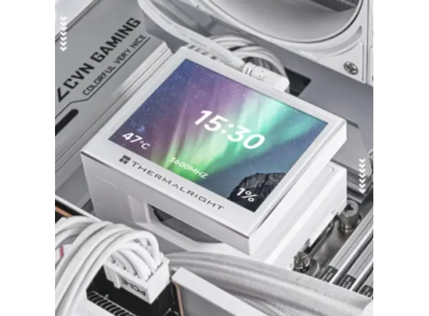 ქულერი THERMALRIGHT Stream Vision 360 WHITE CPU Universal Cooler, 3 image