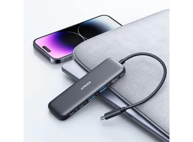 ჰაბი Anker 332 USB-C Hub (5-in-1) - Black, 5 image