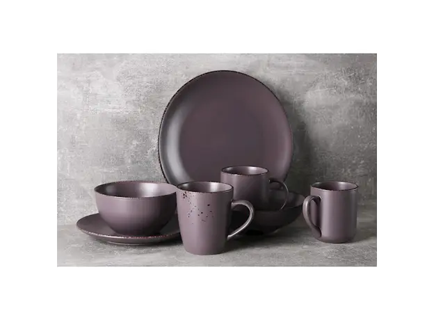 თეფში Ardesto AR2919GMC Dessert Plate Lucca, 19 cm, Ceramics Grey Brown, 2 image