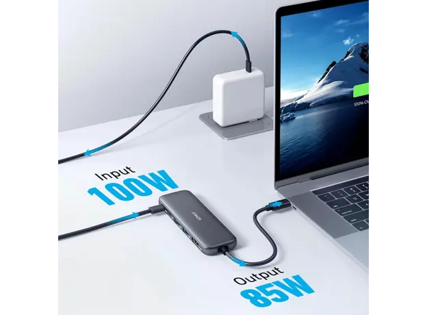 ჰაბი Anker 332 USB-C Hub (5-in-1) - Black, 2 image