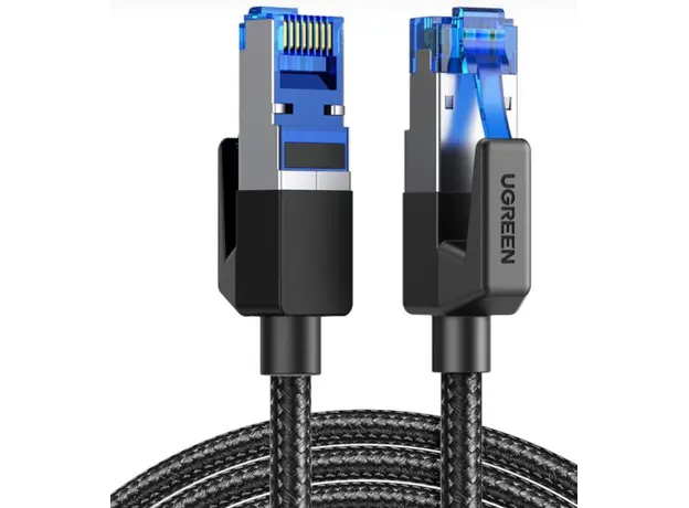 ქსელის კაბელი UGREEN NW153 (30795), CAT8 Patch Cord LAN Cable, 10m, Black