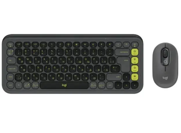 კლავიატურა და მაუსი Logitech Pop Icon Combo L920-013140 Graphite