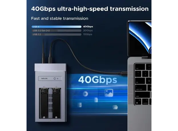 გარე მყარი დისკის ქეისი UGREEN CM847 (65733EU) M.2 NVMe USB4 SSD - 40 გბ/წმ, 5 image