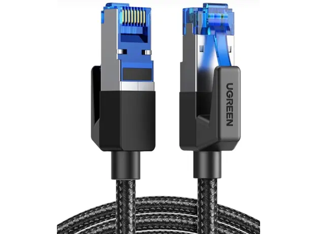 ქსელი კაბელი UGREEN NW153 (80432), CAT8 Patch Cord LAN Cable, 3m, Black