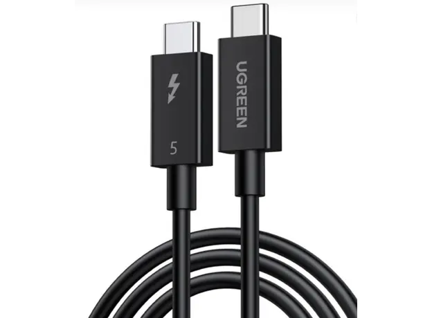 ვიდეო კაბელი UGREEN L703 (45996), 240W, Type-C Thunderbolt 5 Cable, 1m, Black