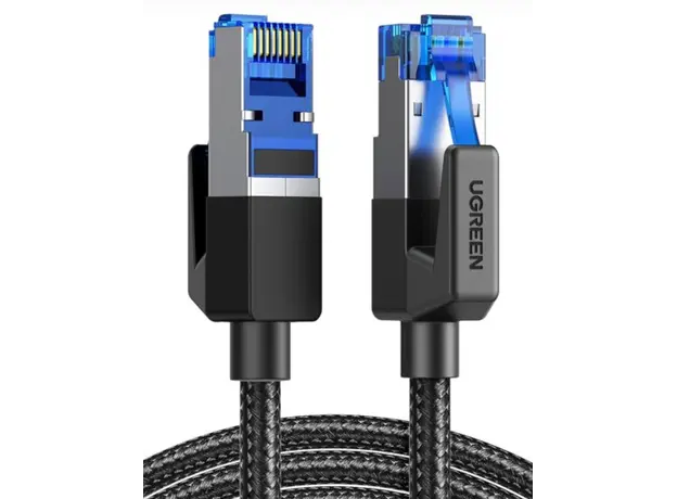 ქსელის კაბელი UGREEN NW153 (80431), CAT8 Patch Cord LAN Cable, 2m, Black