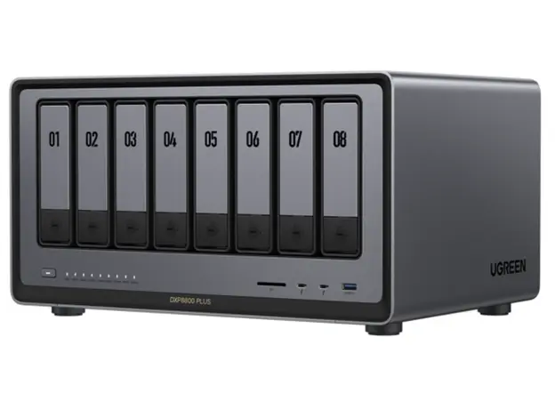 შენახვის სისტემა UGREEN NASync DXP8800 Plus (35127B), Intel i5 1235U, 8GB, Diskless, RJ45, USB, Type-C, HDMI, Space Gray