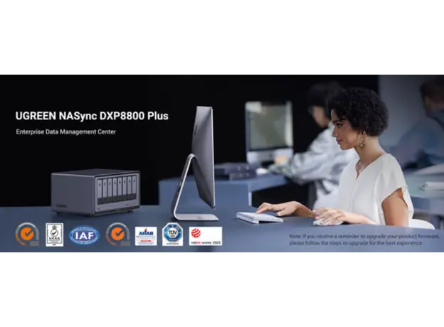შენახვის სისტემა UGREEN NASync DXP8800 Plus (35127B), Intel i5 1235U, 8GB, Diskless, RJ45, USB, Type-C, HDMI, Space Gray, 8 image