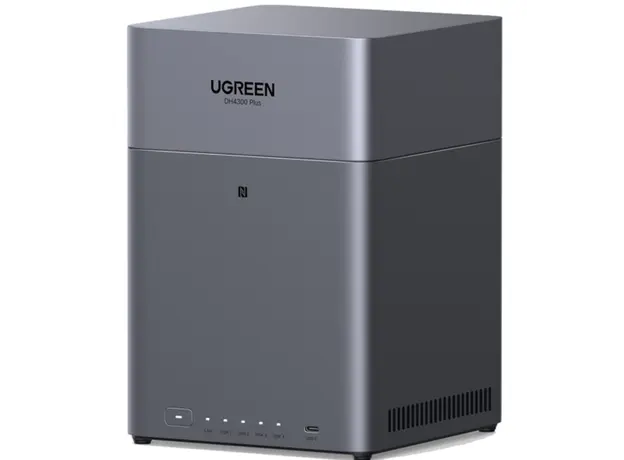 შენახვის სისტემა UGREEN NASync DH4300 Plus (85660), Rockchip A76+A55, 8GB, Diskless, RJ45, USB, Type-C, HDMI, Space Gray