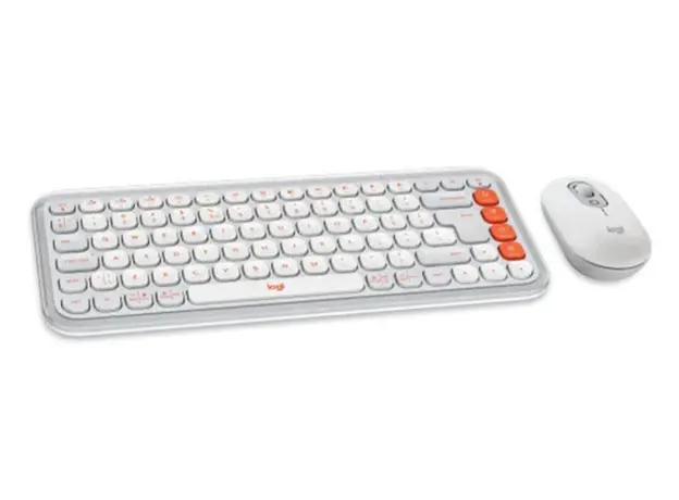 კლავიატურა და მაუსი Logitech Pop Icon Combo L920-013141 White, 2 image
