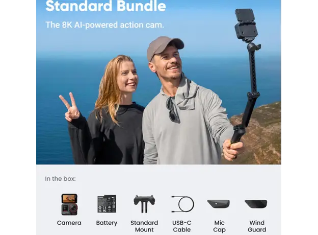 ვიდეო კამერა Insta360 Ace Pro 2 Standard Bundle Black, 6 image