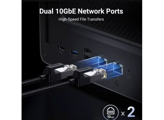 შენახვის სისტემა UGREEN NASync DXP6800Pro (25899B), Intel i5 1235U, 8GB, RJ45, USB, Type-C, HDMI, Space Gray, 2 image