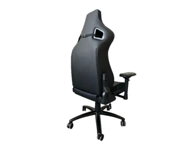 სათამაშო სავარძელი Vertex Predator Gaming Chair Black Car Leather, 5 image