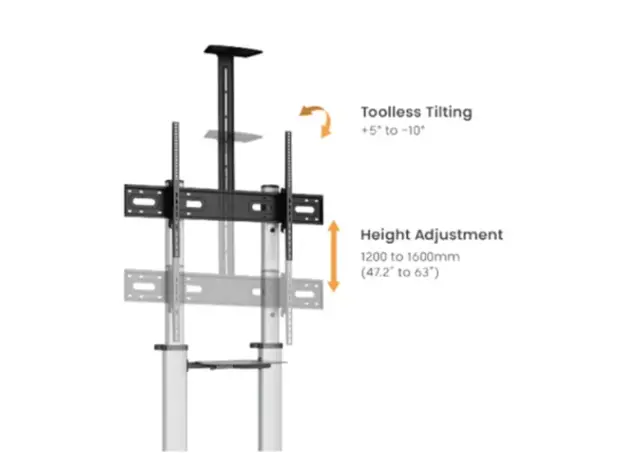 ტელევიზორის სადგამი Vertex VX-TV-ST02 TV Stand 60"-100", 5 image