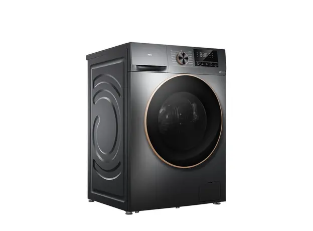 სარეცხი მანქანა TCL P2210FLG-10 KG DirectDrive INVERTER 1200 RPM, 85X60X60, 15 Programs LED DISPLAY, Black, A+++ Steam, 3 image