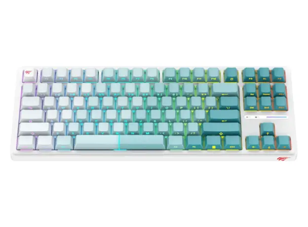 კლავიატურა Havit KB901L Gaming Keyboard White/green