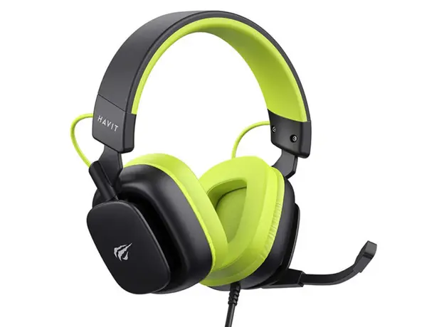 ყურსასმენი Havit HV-H2048U Gaming Headset Green/Black, 4 image