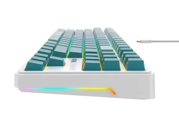 კლავიატურა Havit KB901L Gaming Keyboard White/green, 2 image