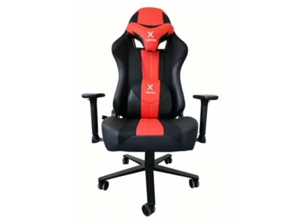 სათამაშო სავარძელი Vertex HellRunner Gaming Chair Black/Red PU, 2 image
