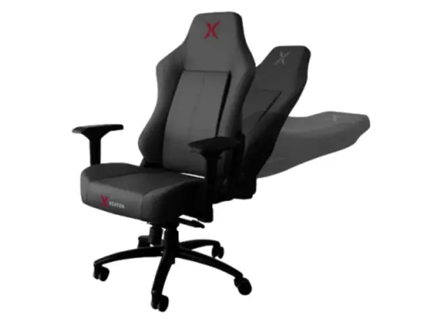 სათამაშო სავარძელი Vertex Imperion Gaming Chair Black Leather, 2 image