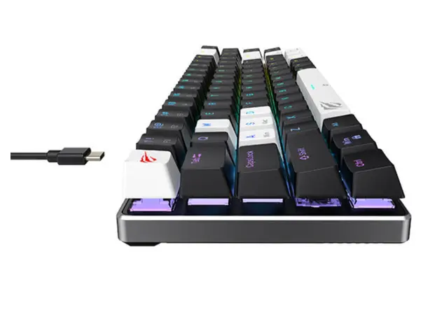 კლავიატურა Havit KB906L Gaming Keyboard Black/White, 3 image