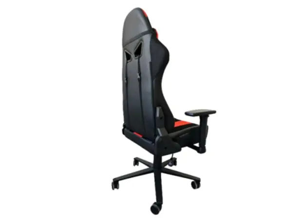 სათამაშო სავარძელი Vertex HellRunner Gaming Chair Black/Red PU, 4 image