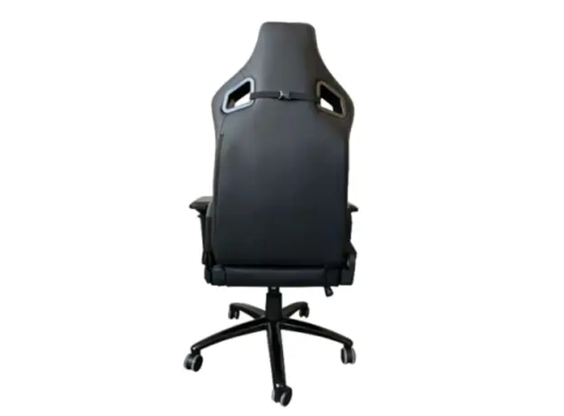 სათამაშო სავარძელი Vertex Predator Gaming Chair Black Car Leather, 4 image