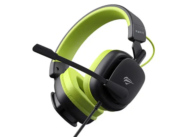 ყურსასმენი Havit HV-H2048U Gaming Headset Green/Black, 5 image