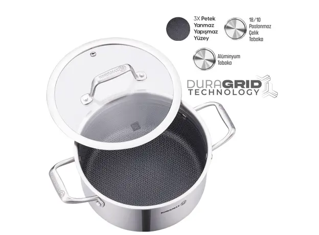 ქვაბი Korkmaz A3872 Casserole Altima 24x12cm / 5.4l, 4 image