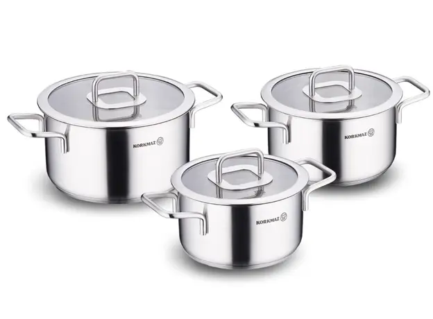 ქვაბების ნაკრები Korkmaz A2930 Stella 6 pcs Cookware Set, 2 image