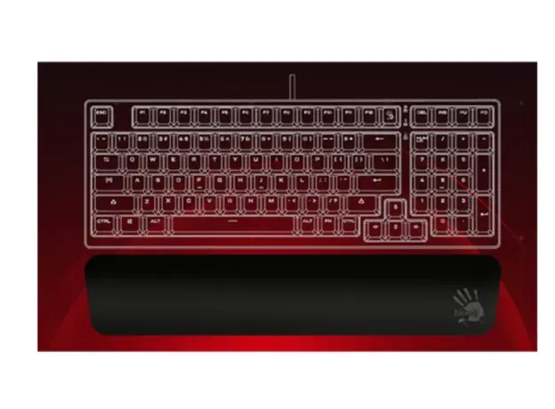 კლავიატურის აქსესუარი A4Tech Bloody PR-20 Keyboard Wrist Rest Black, 4 image