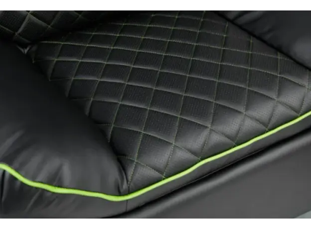 სათამაშო სავარძელი Vertex Throne Gaming Sofa Green/PVC, 7 image