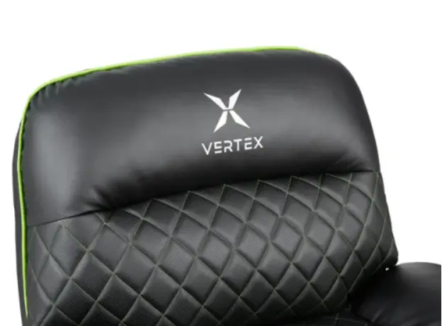 სათამაშო სავარძელი Vertex Throne Gaming Sofa Green/PVC, 9 image