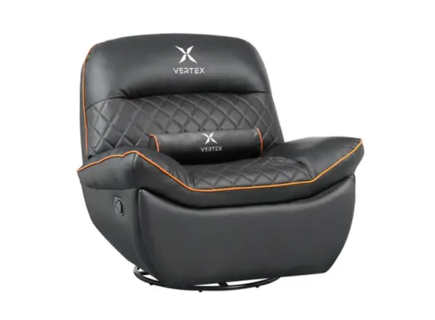 სათამაშო სავარძელი Vertex Throne Gaming Sofa Orange/PVC, 2 image