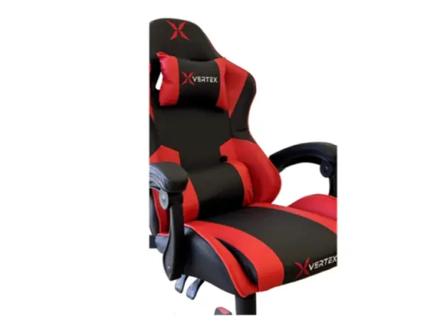 სათამაშო სავარძელი Vertex Noho Gaming Chair Black/Red PVC, 4 image