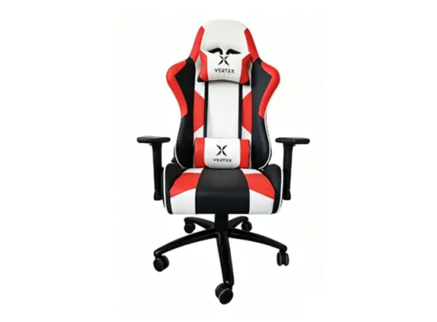 სათამაშო სავარძელი Vertex NITRO Gaming Chair Red/White PU