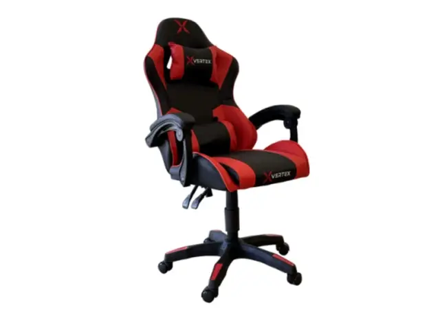 სათამაშო სავარძელი Vertex Noho Gaming Chair Black/Red PVC, 2 image
