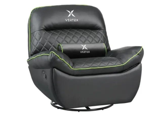 სათამაშო სავარძელი Vertex Throne Gaming Sofa Green/PVC, 2 image