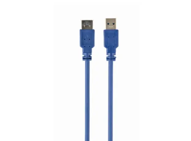 კაბელი Gembird CCP-USB3-AMAF-10 USB 3.0 extension cable 3m Blue, 2 image