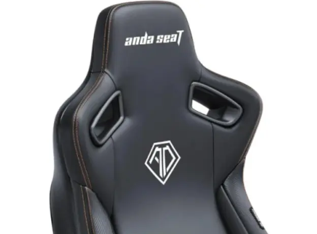 სათამაშო სავარძელი AndaSeat Chair Kaiser 3E, PVC leather, 4D-Armrests, black, 3 image