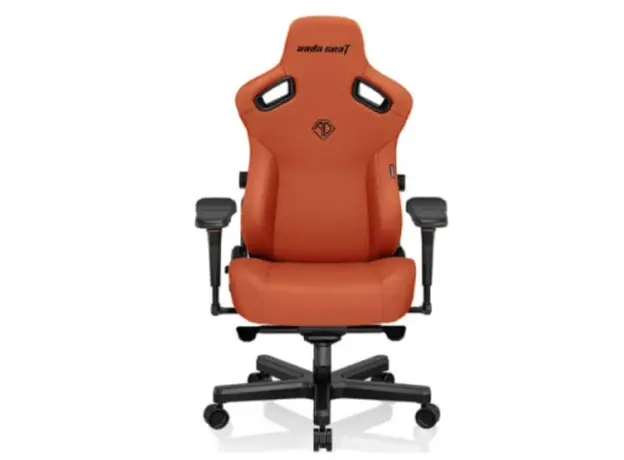სათამაშო სავარძელი AndaSeat Chair Kaiser 3, PVC leather, 4D-Armrests, orange