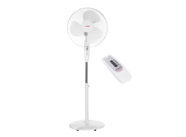 ვენტილატორი Ardesto FN-R1608RW fan with remote control, round support, white